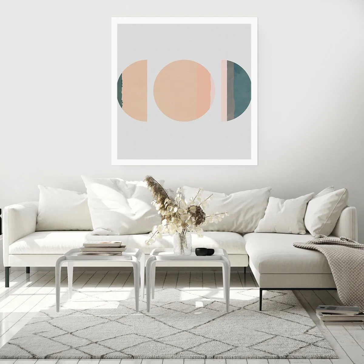 Affiche - Poster - Cercles après cercles - 60x60 cm