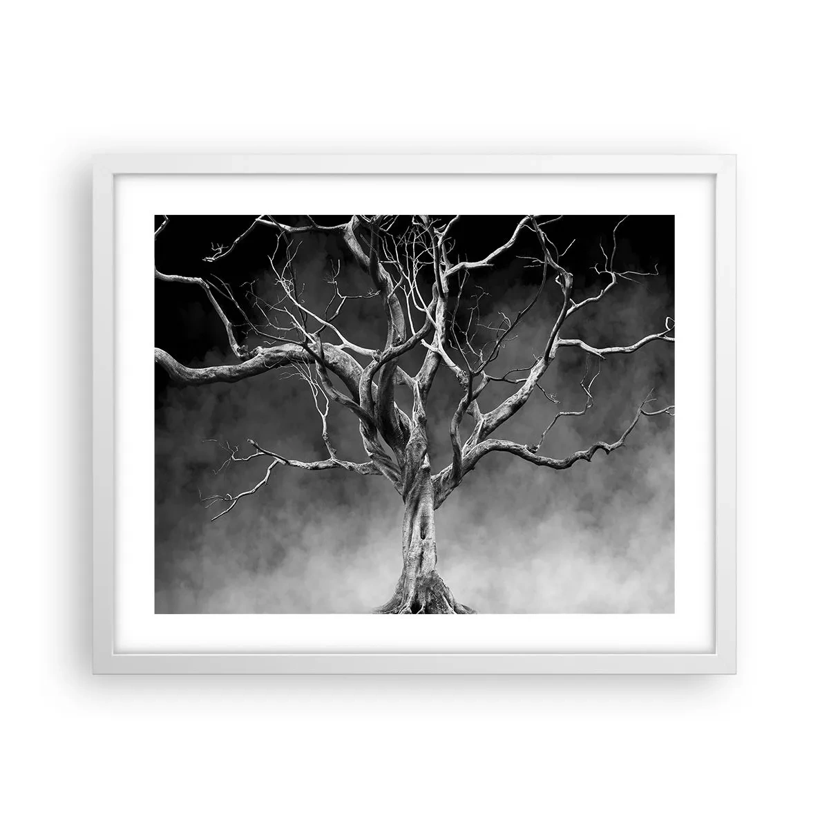 Affiche dans un cadre blanc - Poster - Primordial et sacré - 50x40 cm