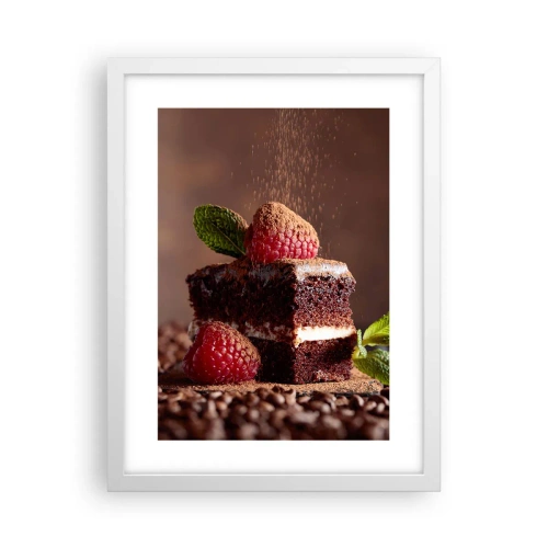 Affiche dans un cadre blanc - Poster - La vie est douce - 30x40 cm