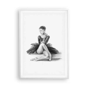 Affiche dans un cadre blanc - Poster - Envoutée par la danse - 70x100 cm