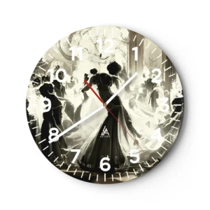 Horloge murale - Pendule murale - La grande mascarade - 30x30 cm