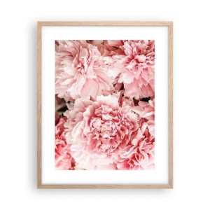 Affiche dans un chêne clair - Poster - Rêve rose - 40x50 cm