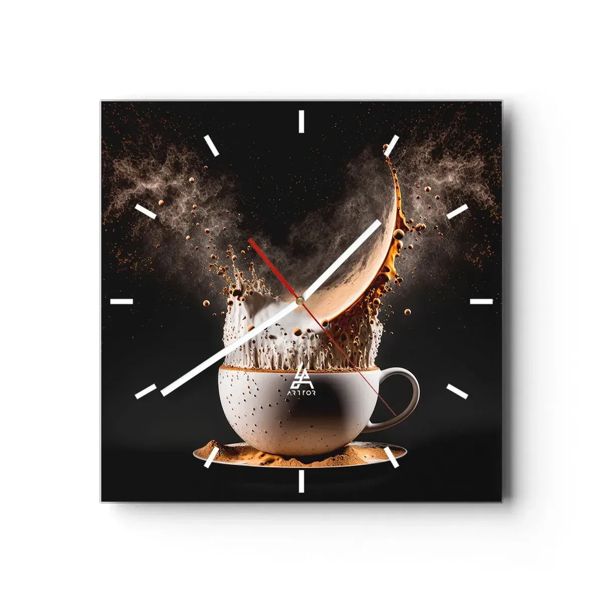 Horloge murale - Pendule murale - Une explosion de saveur - 40x40 cm