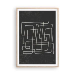 Affiche dans un chêne clair - Poster - Pas aussi simple - 70x100 cm