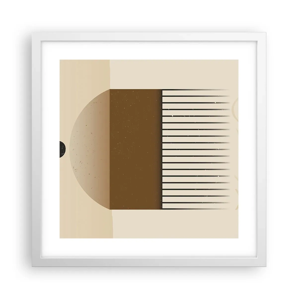 Affiche dans un cadre blanc - Poster - Différents états - 40x40 cm