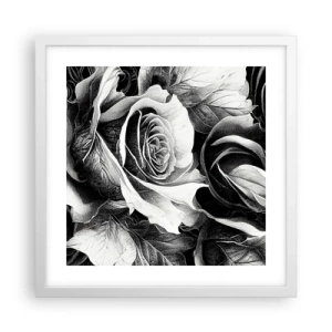 Affiche dans un cadre blanc - Poster - Toujours une reine - 40x40 cm