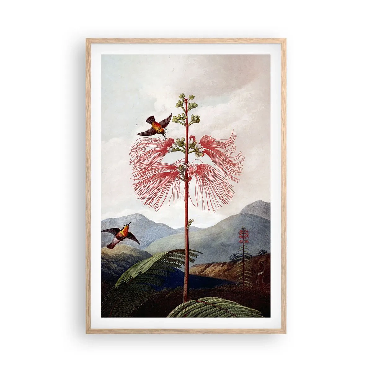 Affiche dans un chêne clair - Poster - Dans un paradis tropical - 61x91 cm