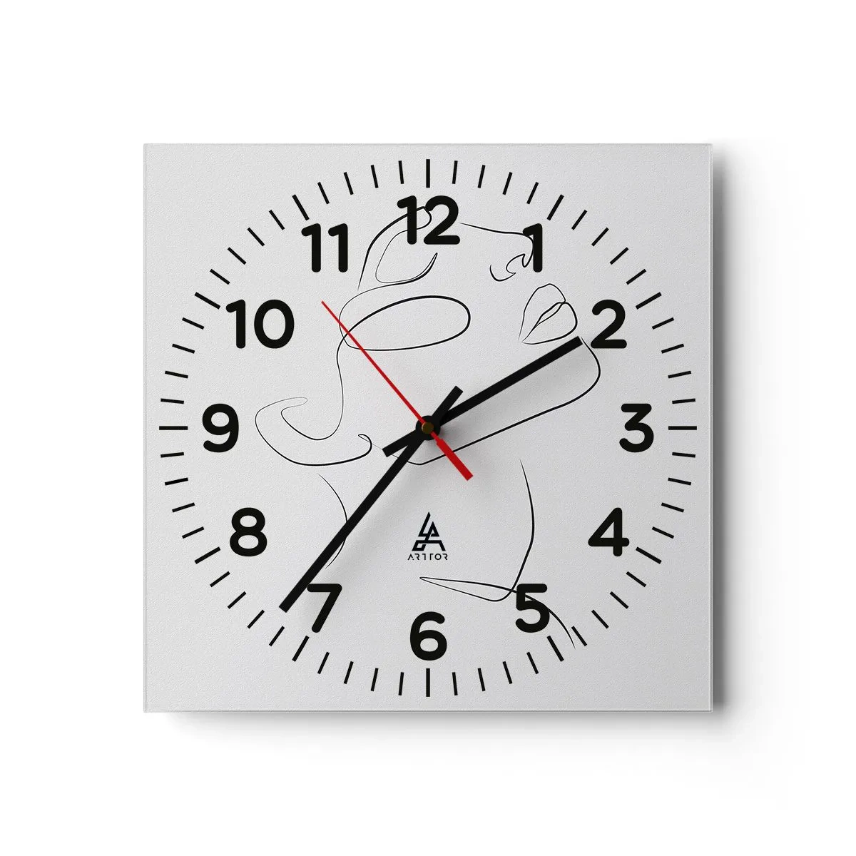 Horloge murale - Pendule murale - Méandre du rêve - 30x30 cm