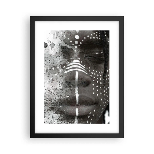 Affiche dans un cadre noir - Poster - Découvrez l'esprit primal - 30x40 cm