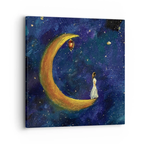 Impression sur toile - Image sur toile - Appel du monde - 30x30 cm