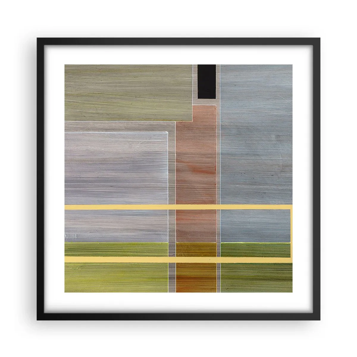 Affiche dans un cadre noir - Poster - Simple et calme - 50x50 cm