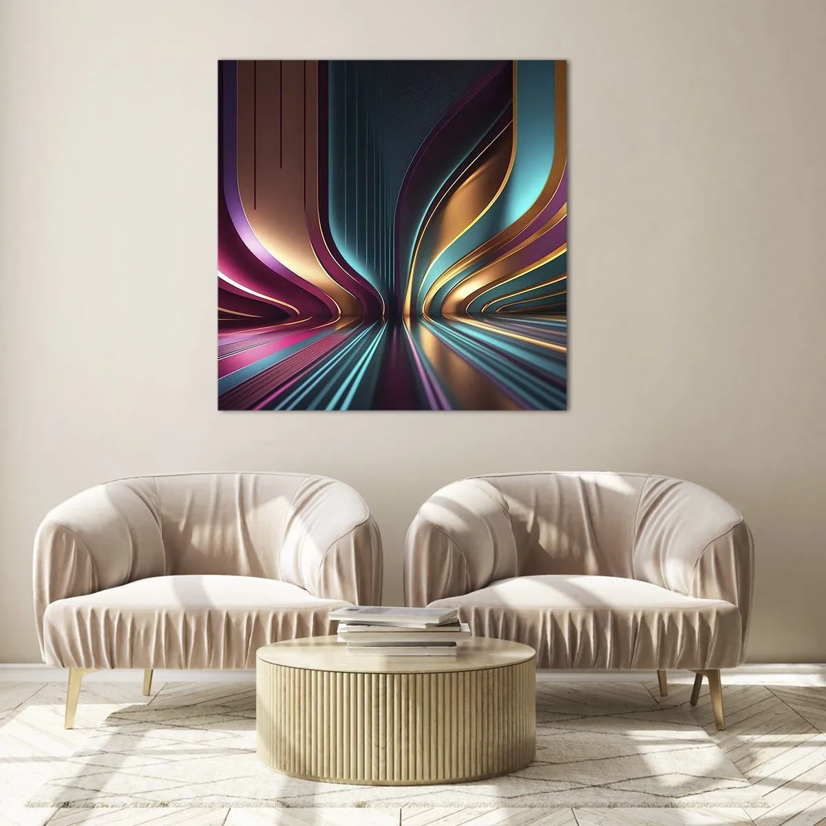 Impression sur verre - Image sur verre - Architektura światła - 40x40 cm