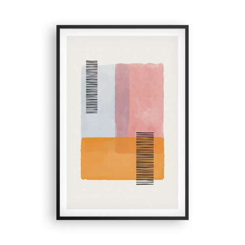 Affiche dans un cadre noir - Poster - D'un coin à l'autre - 61x91 cm