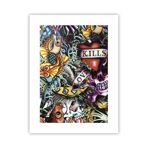 Affiche - Poster - Le rêve du tatoueur - 30x40 cm