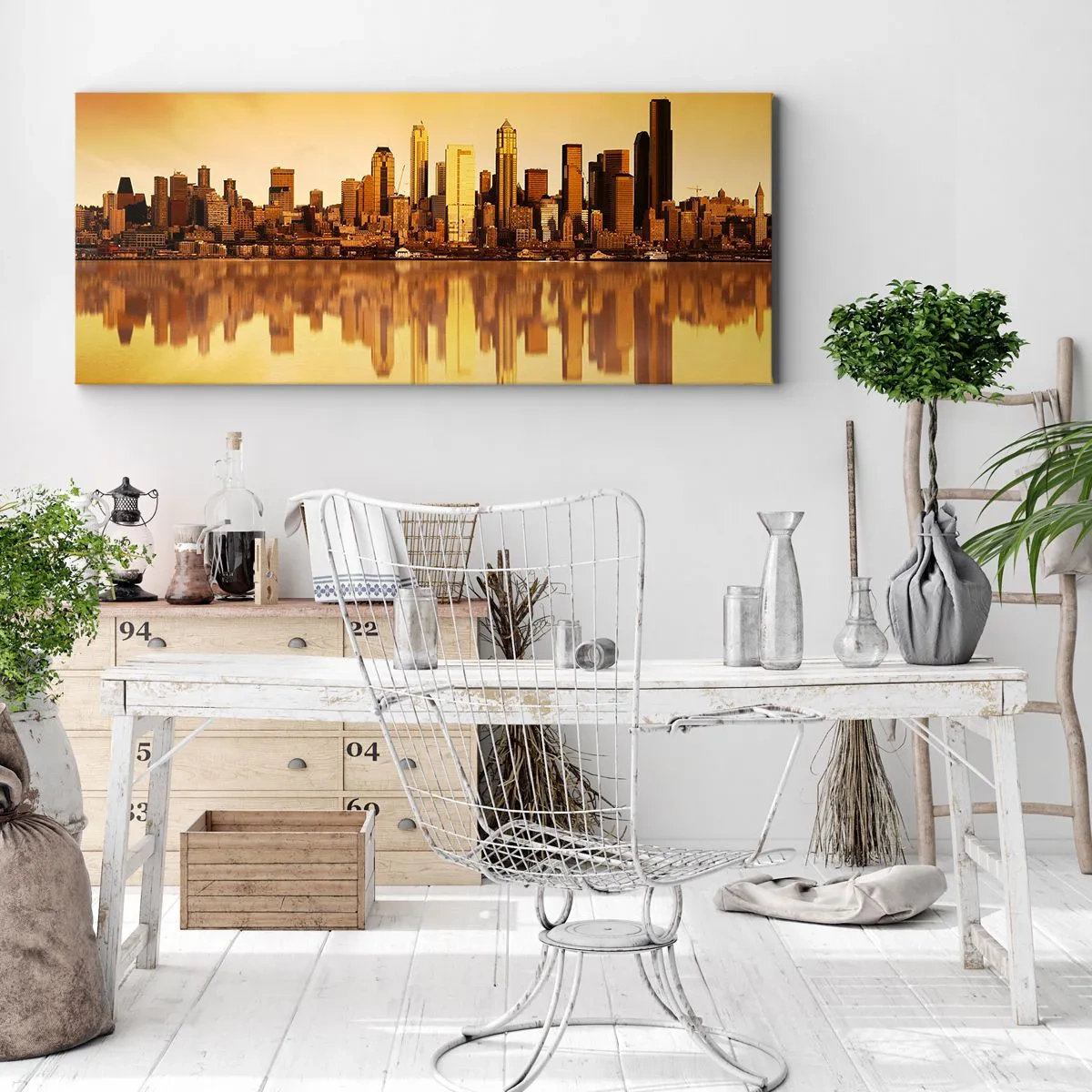 Impression sur toile - Image sur toile - Le silence de la métropole - 100x40 cm