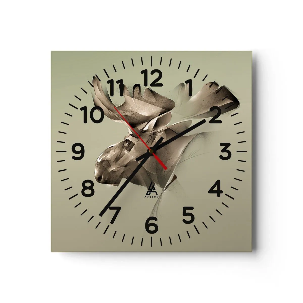 Horloge murale - Pendule murale - La douce force de la paix - 40x40 cm