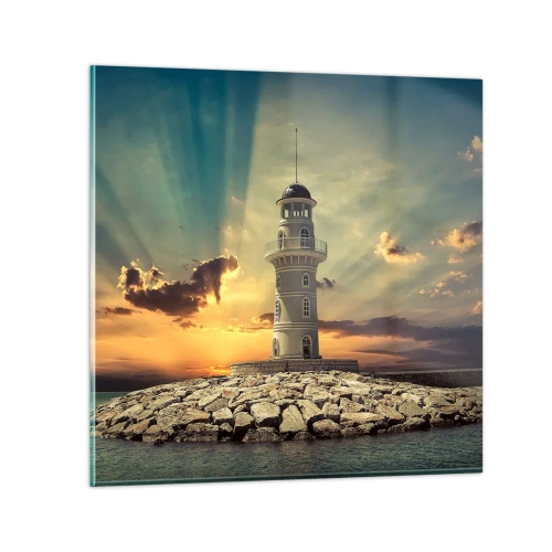 Impression sur verre - Image sur verre - Lumière - Bonté - Beauté - 70x70 cm