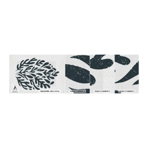 Échantillon De Papier Peint Standard Eco - Formes de la nature - Bohème, Minimaliste, Moderne - 100x30 cm