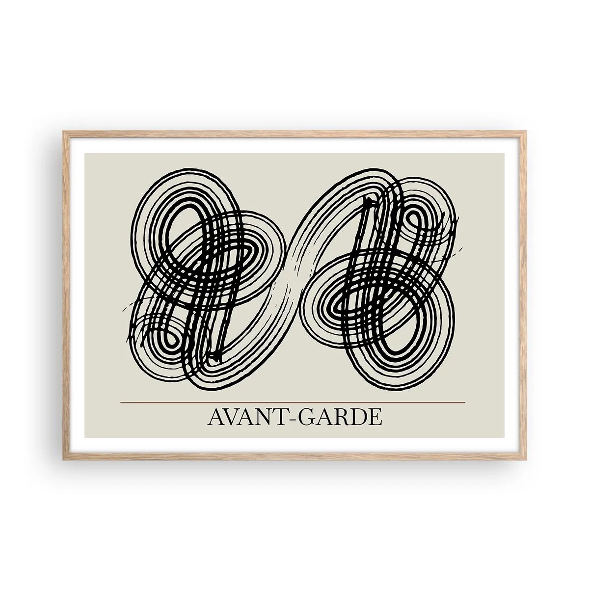 Affiche dans un chêne clair - Poster - C'est venu spontanément - 100x70 cm