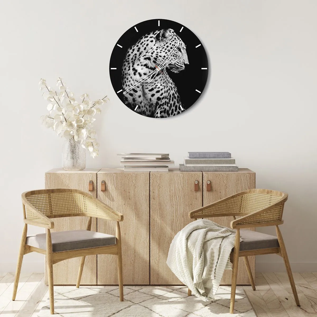 Horloge murale - Pendule murale - Presque un profil parfait! - 40x40 cm