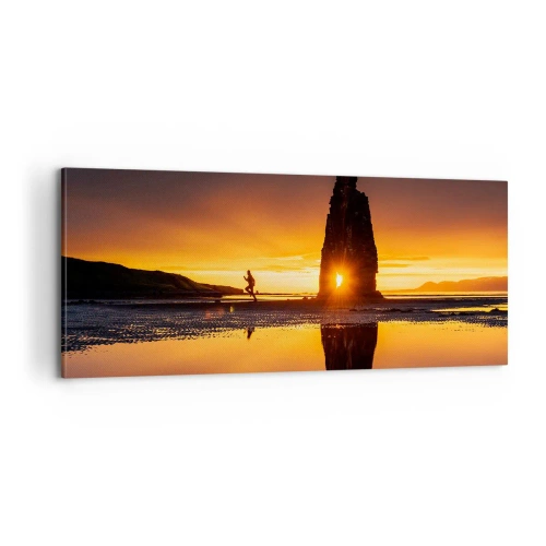 Impression sur toile - Image sur toile - Juste vous et la nature - 100x40 cm