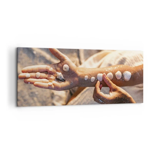 Impression sur toile - Image sur toile - La beauté à portée de main - 100x40 cm