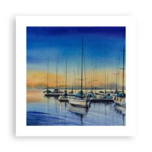 Affiche - Poster - Fin d'une belle journée - 40x40 cm