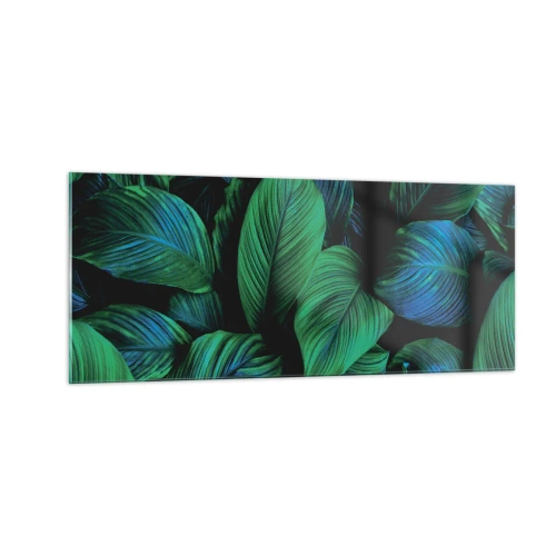 Impression sur verre - Image sur verre - Dans la foule verte - 100x40 cm