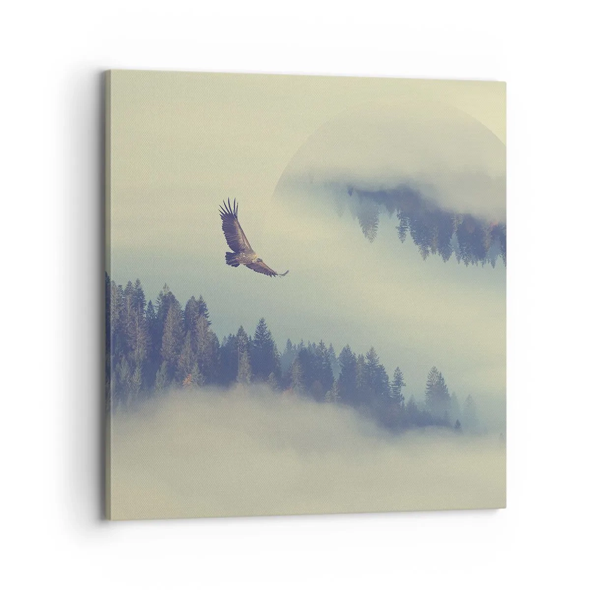 Impression sur toile - Image sur toile - J'ai vu l'ombre d'un aigle - 70x70 cm