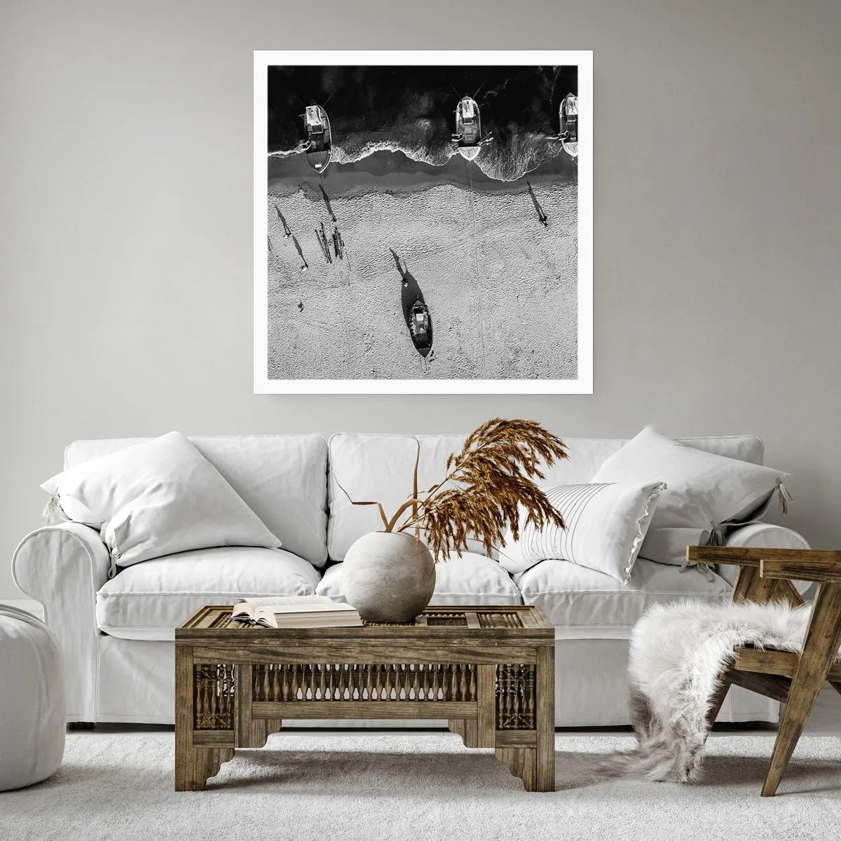 Affiche - Poster - Toujours sur le rivage… - 60x60 cm