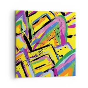 Impression sur toile - Image sur toile - Jusqu'à ce qu'il crie de joie - 70x70 cm