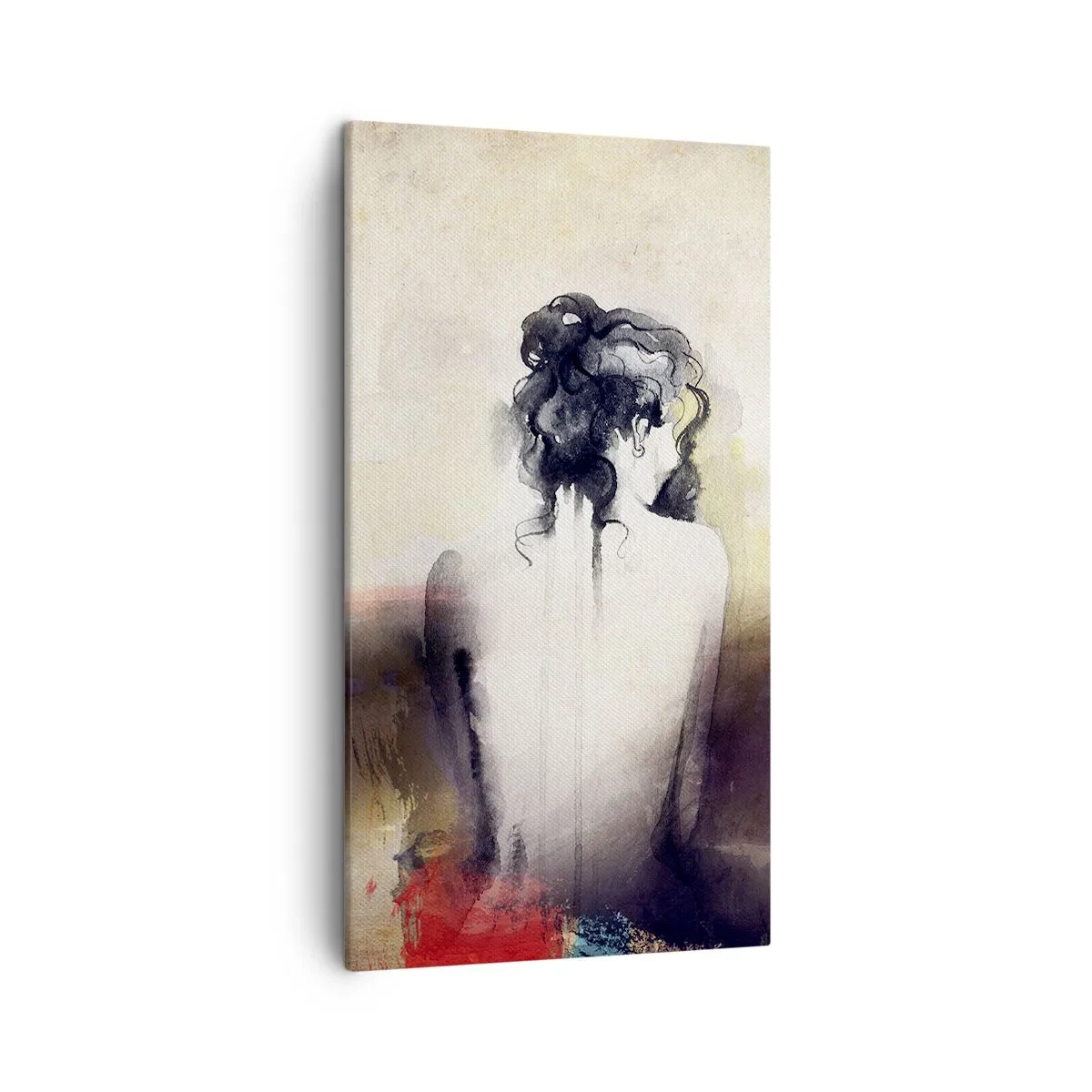 Impression sur toile - Image sur toile - Lignes lisses, formes ovales - 45x80 cm