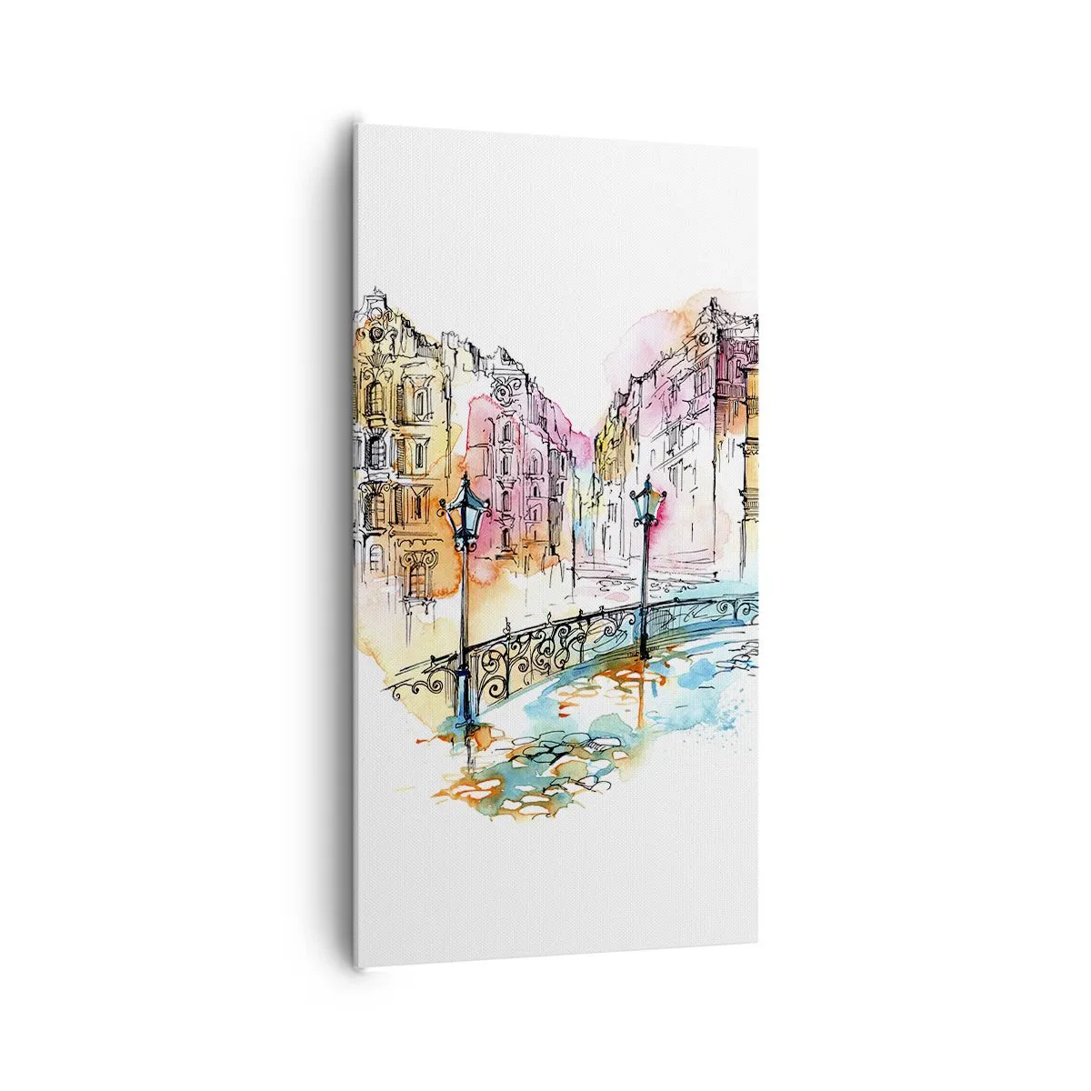Impression sur toile - Image sur toile - Le coeur de la ville - 65x120 cm