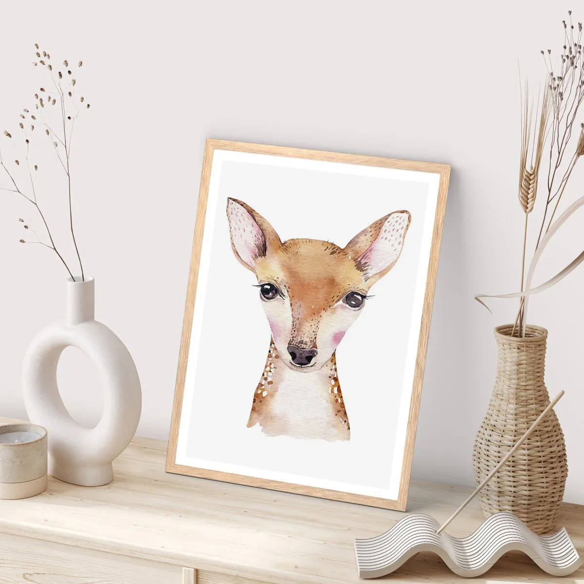 Affiche dans un chêne clair - Poster - L'innocence de la nature - 40x50 cm