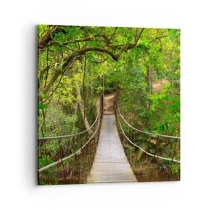 Impression sur toile - Image sur toile - Parce qu'il y a une plante grimpante dans le jardin - 70x70 cm