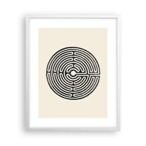 Affiche dans un cadre blanc - Poster - Ordre mystérieux - 40x50 cm
