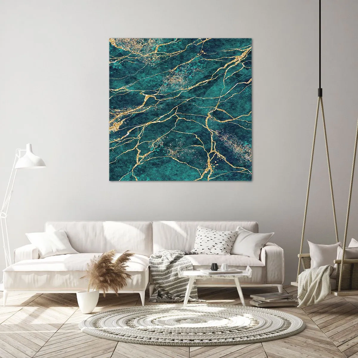 Impression sur toile - Image sur toile - Mine d'or - 50x50 cm