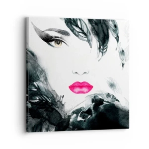 Impression sur toile - Image sur toile - Attention! Femme fatale - 30x30 cm