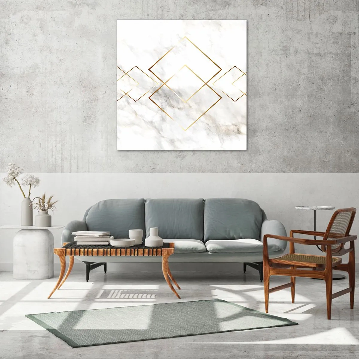 Impression sur verre - Image sur verre - Vue à l'infini - 40x40 cm