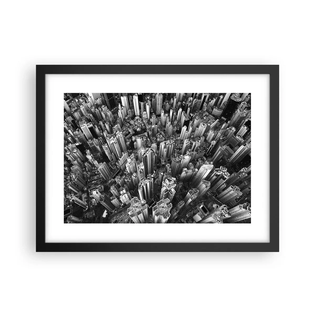 Affiche dans un cadre noir - Poster - Toujours de plus en plus haut - 40x30 cm
