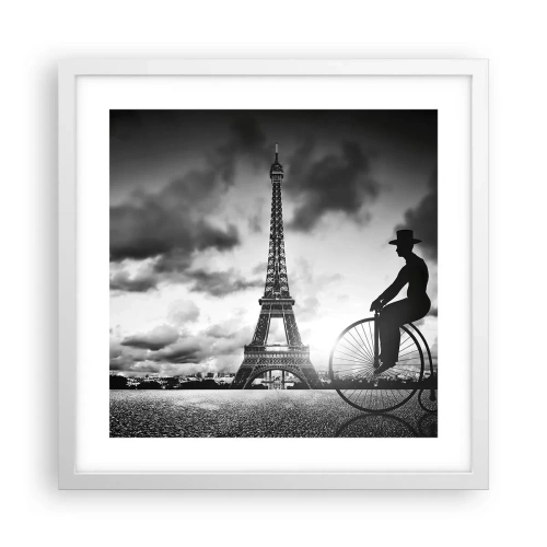 Affiche dans un cadre blanc - Poster - Nostalgie de la Belle Epoque - 40x40 cm