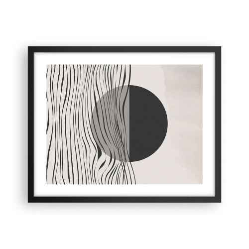 Affiche dans un cadre noir - Poster - Demi composition - 50x40 cm