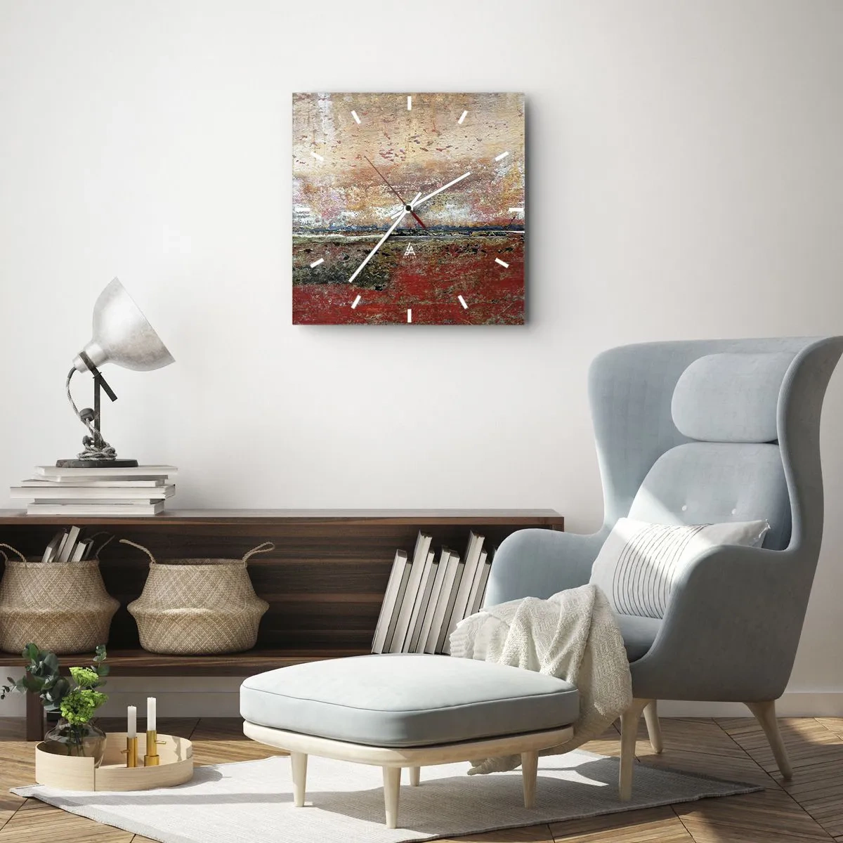 Horloge murale - Pendule murale - C'est peut-être la mer - 30x30 cm