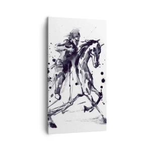 Impression sur toile - Image sur toile - Chevalier noir - 45x80 cm