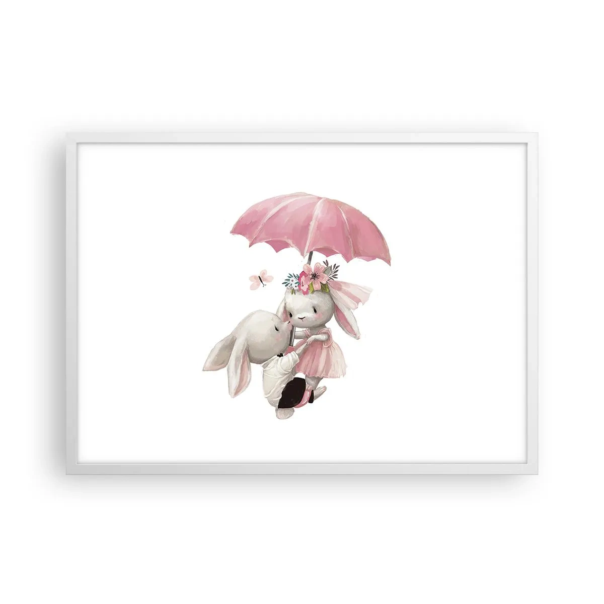 Affiche dans un cadre blanc - Poster - C'est ça l'amour - 70x50 cm