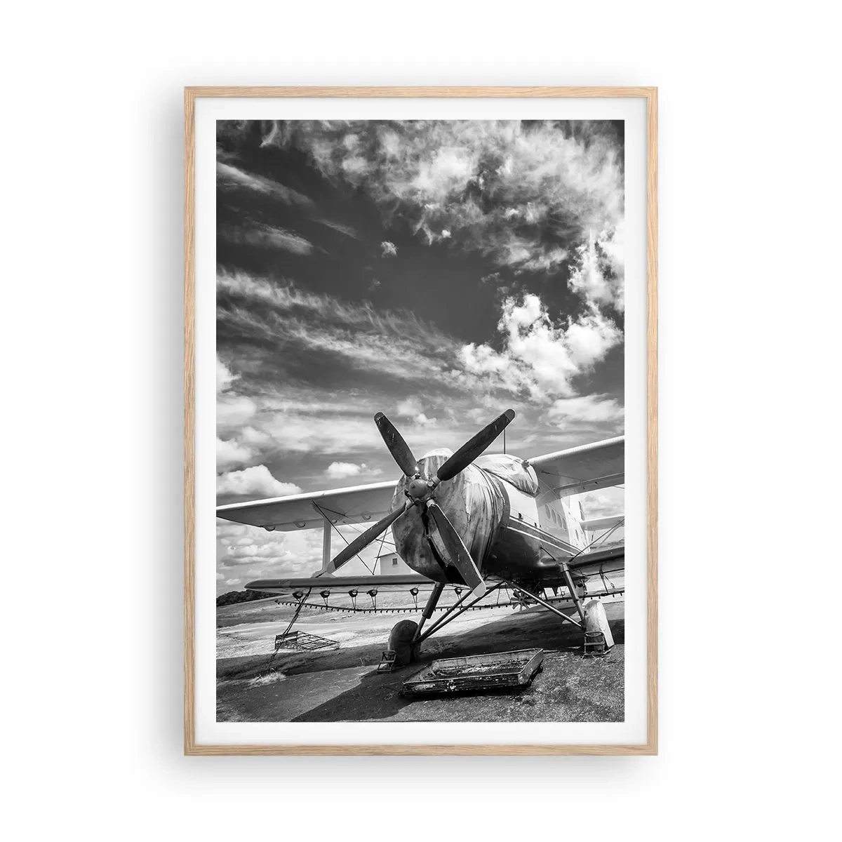 Affiche dans un chêne clair - Poster - Je suis impatient! - 70x100 cm