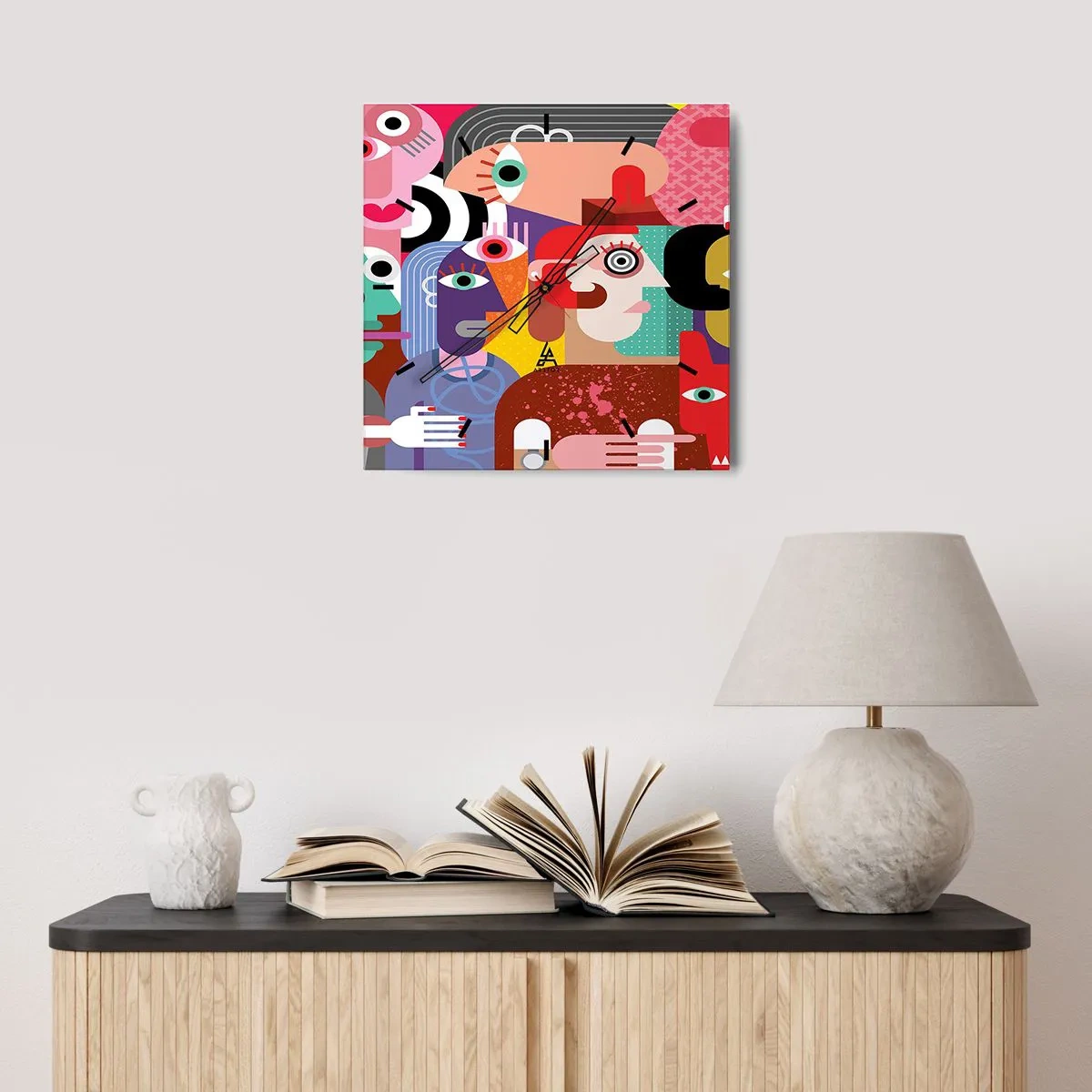 Horloge murale - Pendule murale - Nous par M. Picasso - 40x40 cm