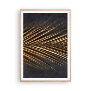 Affiche dans un chêne clair - Poster - L'or des tropiques - 70x100 cm