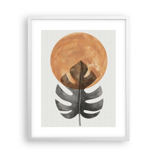 Affiche dans un cadre blanc - Poster - Toujours le soleil - 40x50 cm