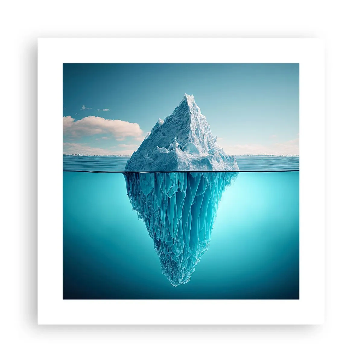 Affiche - Poster - Reine de Glace - 40x40 cm